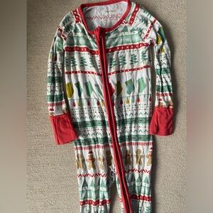 Little Sleepies Christmas zippy 6-12 months